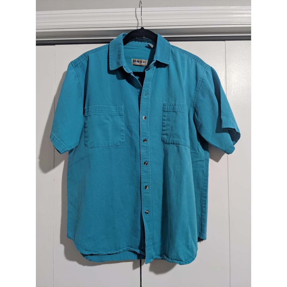 Vintage Reve Colours De Men's Short Sleeve Shirt